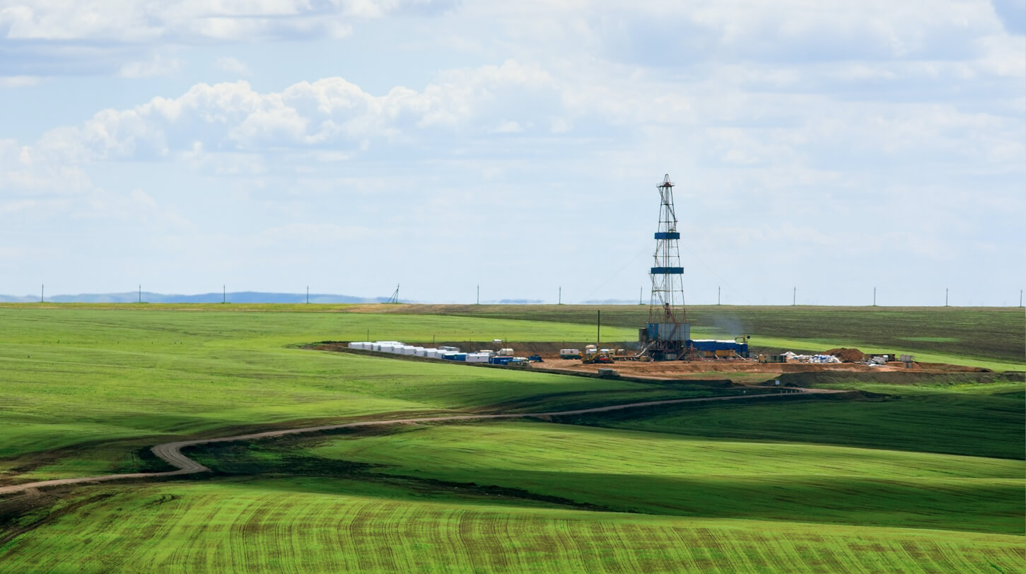 Oil Well on farmland